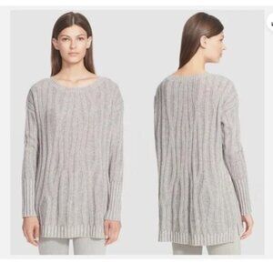 EUC Vince Waterfall 3D Raised Textured Knit Wool Cashmere Sweater Small